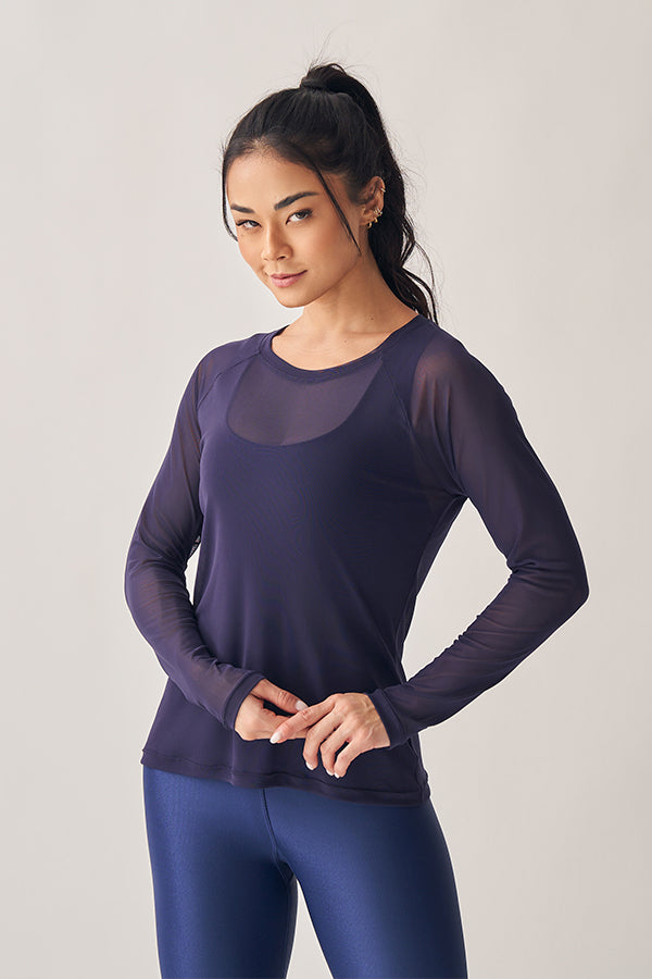 Blusa Tule Cosmos