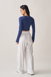 Blusa Cropped Torsão ML Cosmos