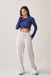 Blusa Cropped Torsão ML Cosmos