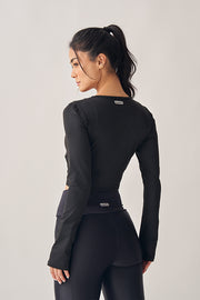 Blusa Cropped Torsão ML Cosmos