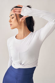 Blusa Cropped Torsão ML Cosmos