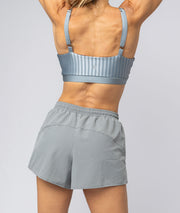 Shorts Fitness 2 em 1 Lago com Forro Interno