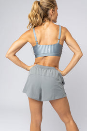Shorts Fitness 2 em 1 Lago com Forro Interno